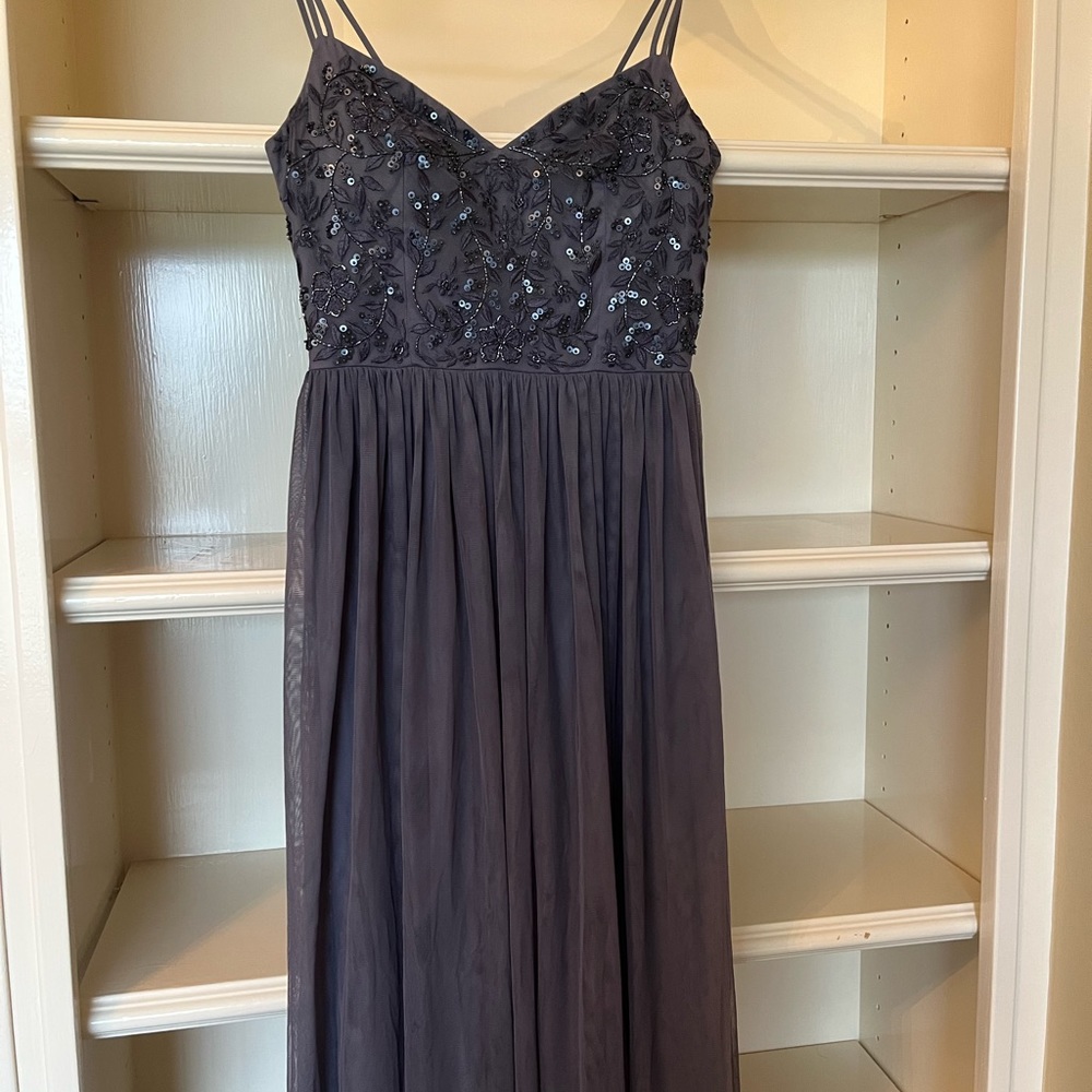 Grey formal gown